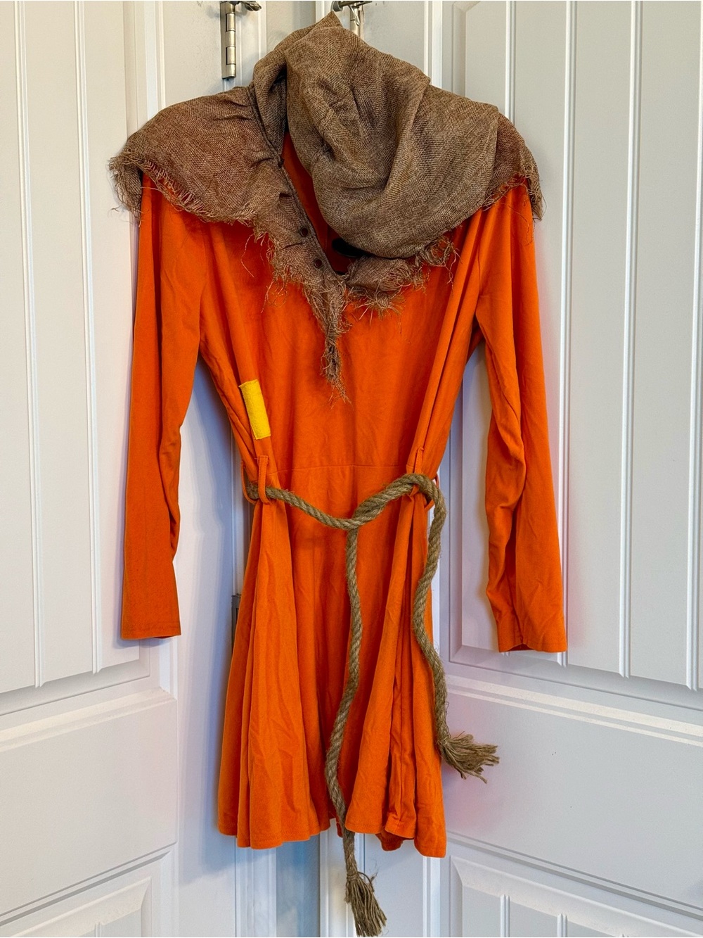 Spirit Sam Trick r Treat Costume with Brown Hood and Rope Belt